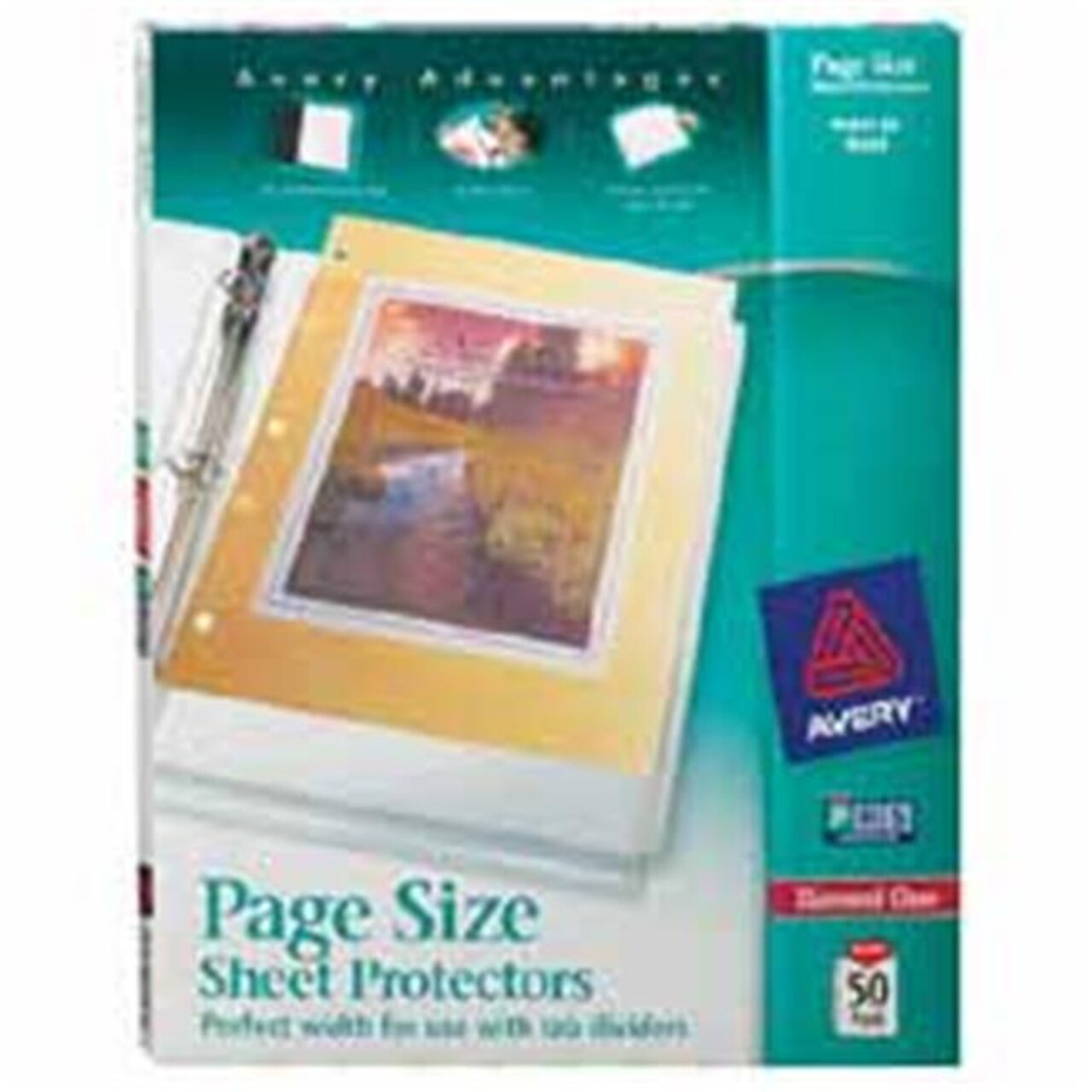 Avery Consumer Products Sheet Protectors- 3 HP- 11in.x8-.50in.- Nonglare